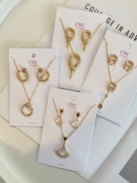 طقم زيركون سنسال + حلق